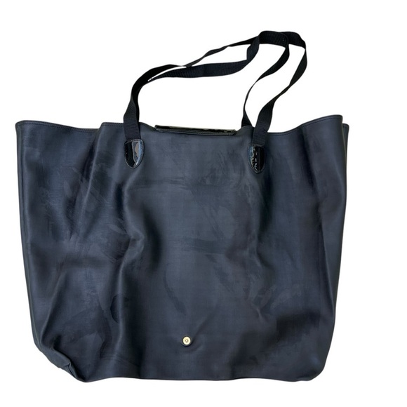 Expandable/Convertible Tote in patent leather and black PVC - Picture 3 of 6